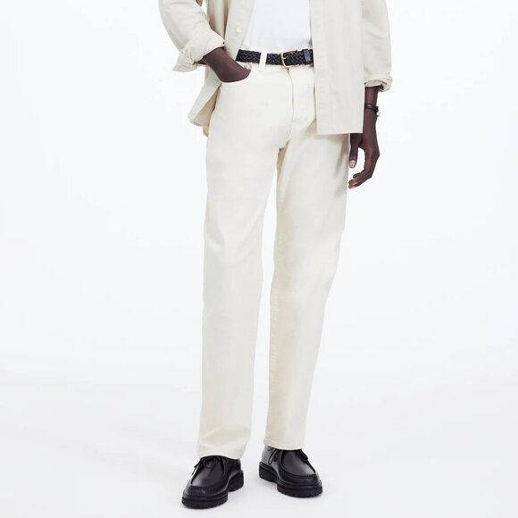 Madewell Men's 1991 Classic Straight Leg Jeans Ecru Wash Size 31x32 NWT - Picture 1 of 12